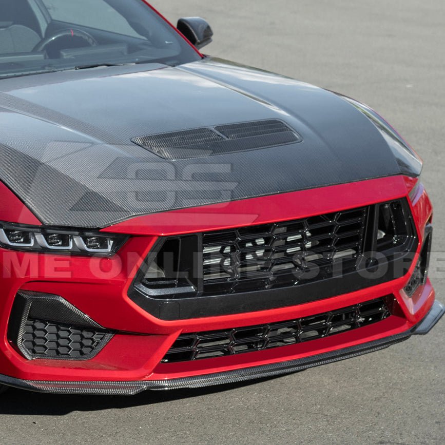 Ford Mustang S650 Dark Horse Style Gloss Black Front Grille Insert 2024-Up