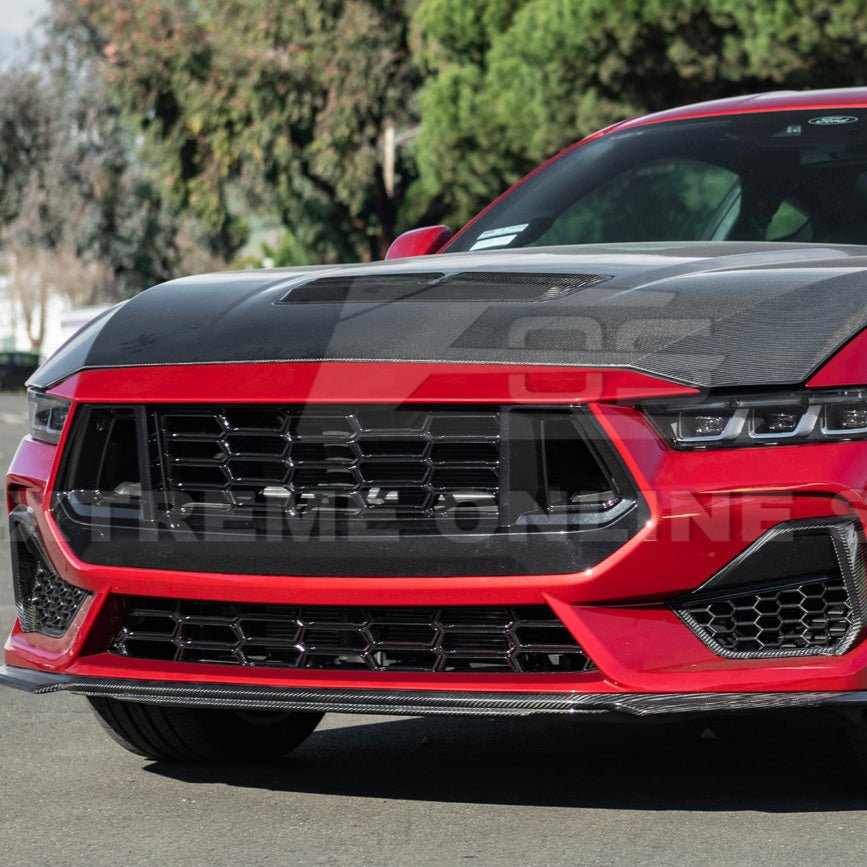 Ford Mustang S650 Dark Horse Style Gloss Black Front Grille Insert 2024-Up