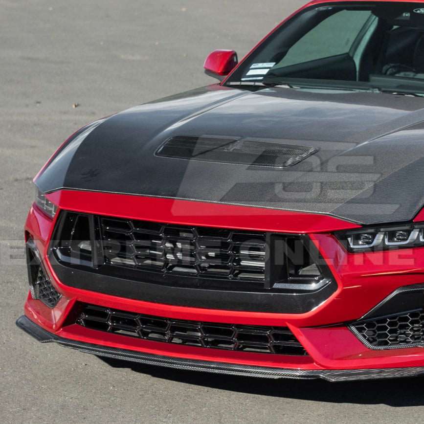 Ford Mustang S650 Dark Horse Style Gloss Black Front Grille Insert 2024-Up