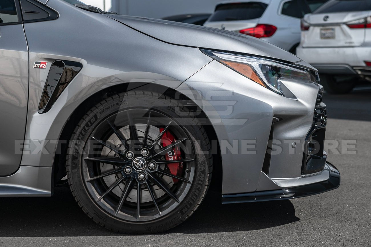 Toyota GR Corolla E210 Carbon Fiber Gloss Black Matte Black Front Lip Splitter 2023-2024