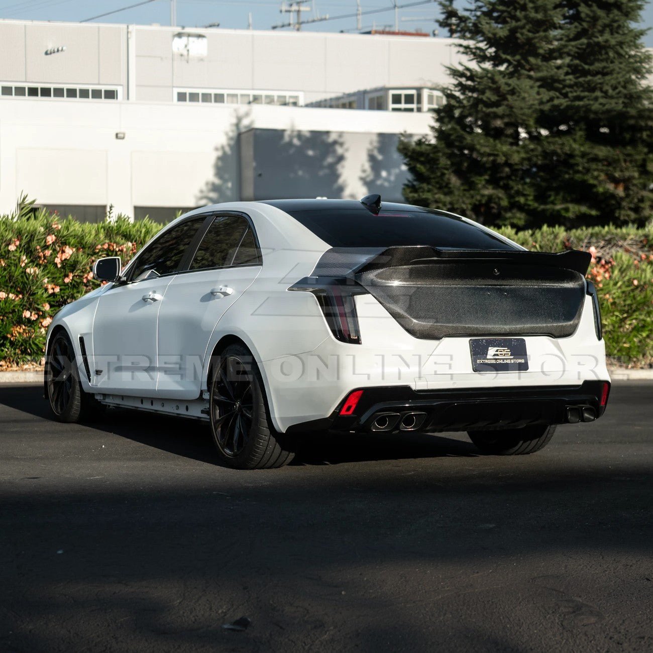 Cadillac CT4 Carbon Fiber Rear Trunk Decklid with Integrated Blackwing V2 Spoiler 2020-2026