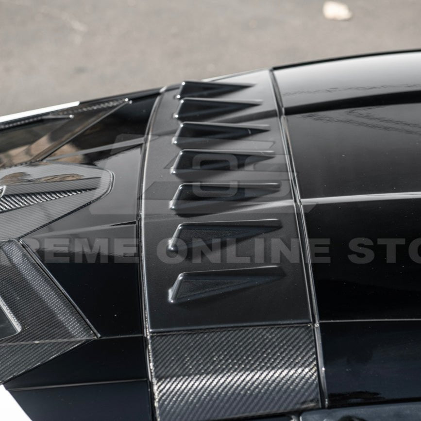 Chevrolet Corvette C8 EOS Style Carbon Fiber Rear Roof Vortex Generator Spoiler 2020-2026