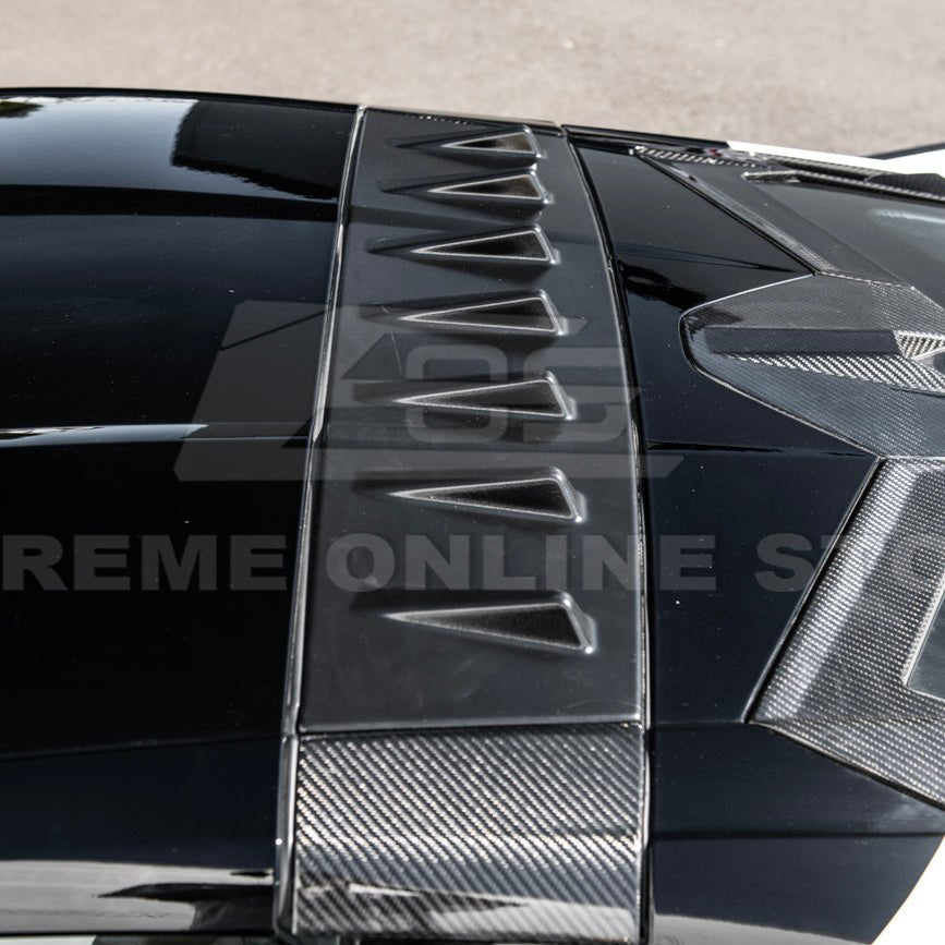 Chevrolet Corvette C8 EOS Style Carbon Fiber Rear Roof Vortex Generator Spoiler 2020-2026