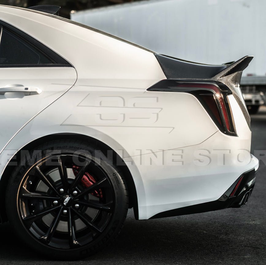 Cadillac CT4 Carbon Fiber Rear Trunk Decklid with Integrated Blackwing V2 Spoiler 2020-2026