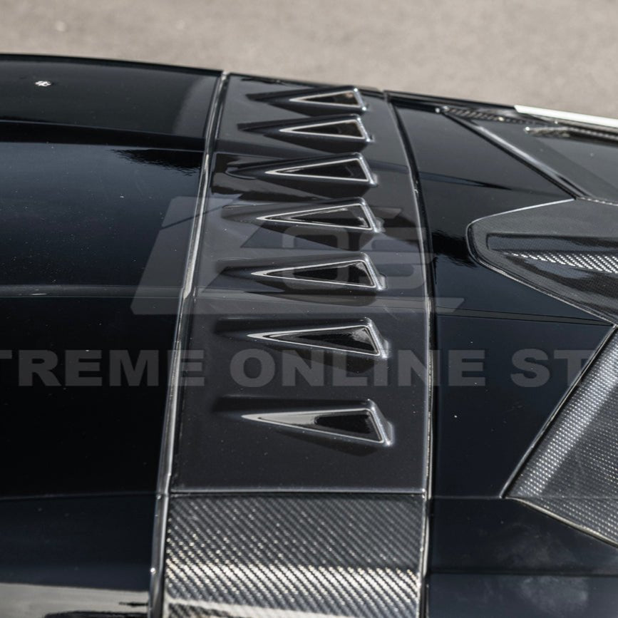 Chevrolet Corvette C8 EOS Style Carbon Fiber Rear Roof Vortex Generator Spoiler 2020-2026