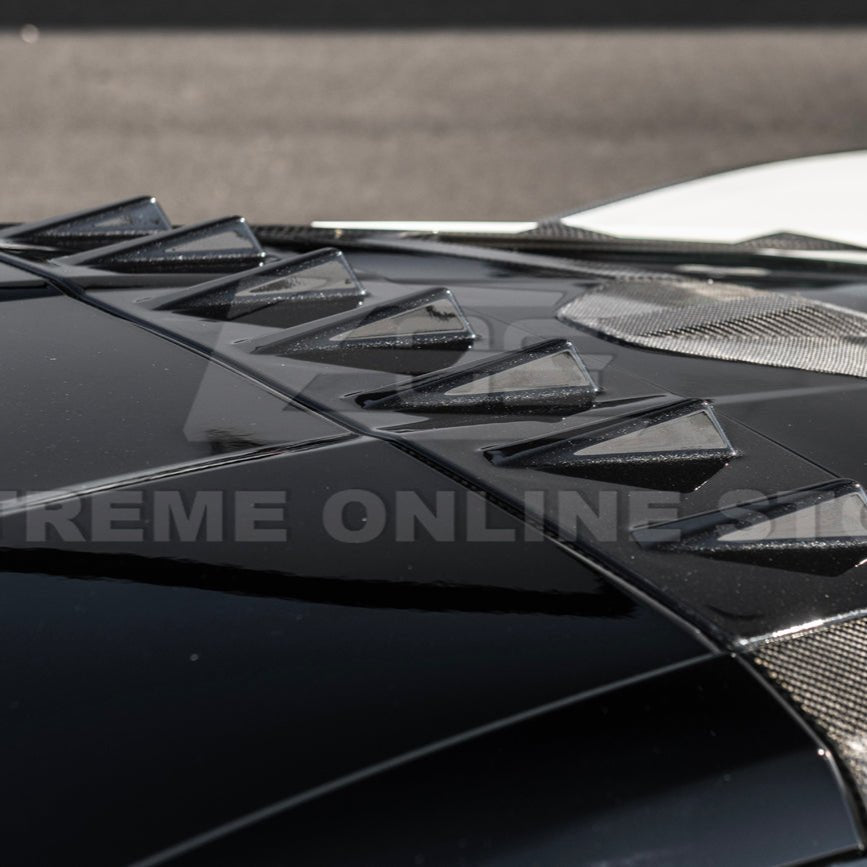 Chevrolet Corvette C8 EOS Style Carbon Fiber Rear Roof Vortex Generator Spoiler 2020-2026