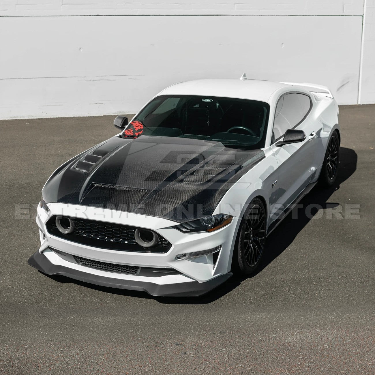 Ford Mustang Terminator Style Front Vented Bumper Hood 2018-2023