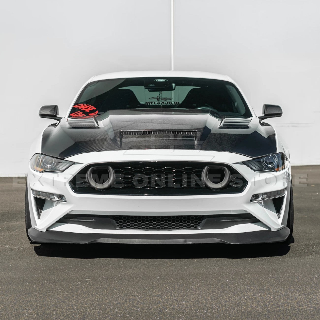 Ford Mustang Terminator Style Front Vented Bumper Hood 2018-2023