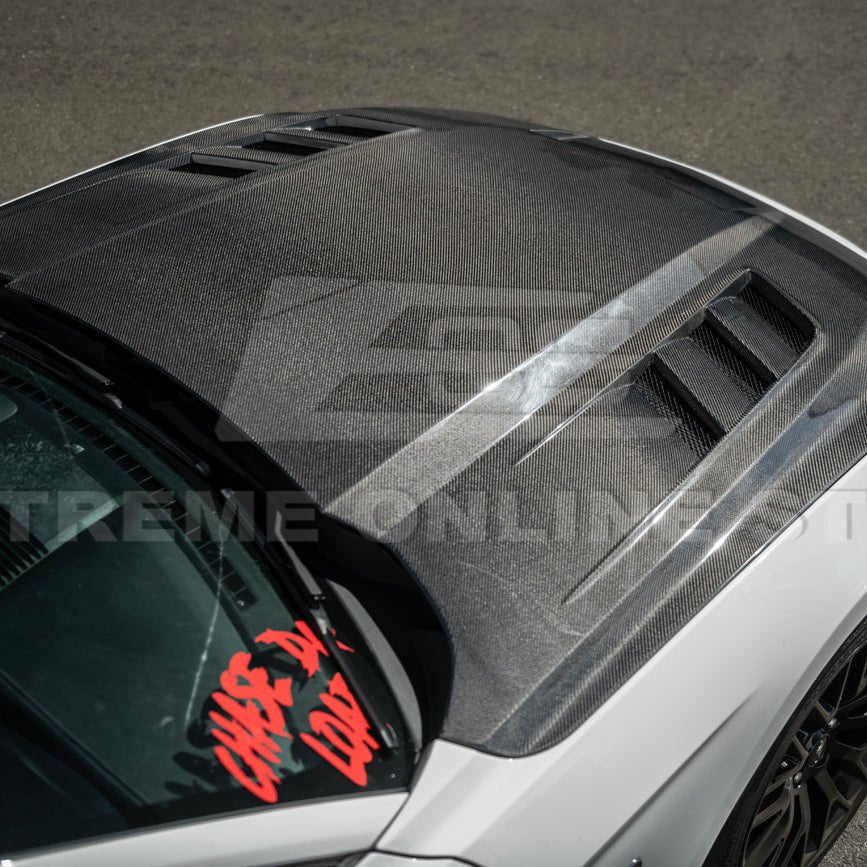 Ford Mustang Terminator Style Front Vented Bumper Hood 2018-2023