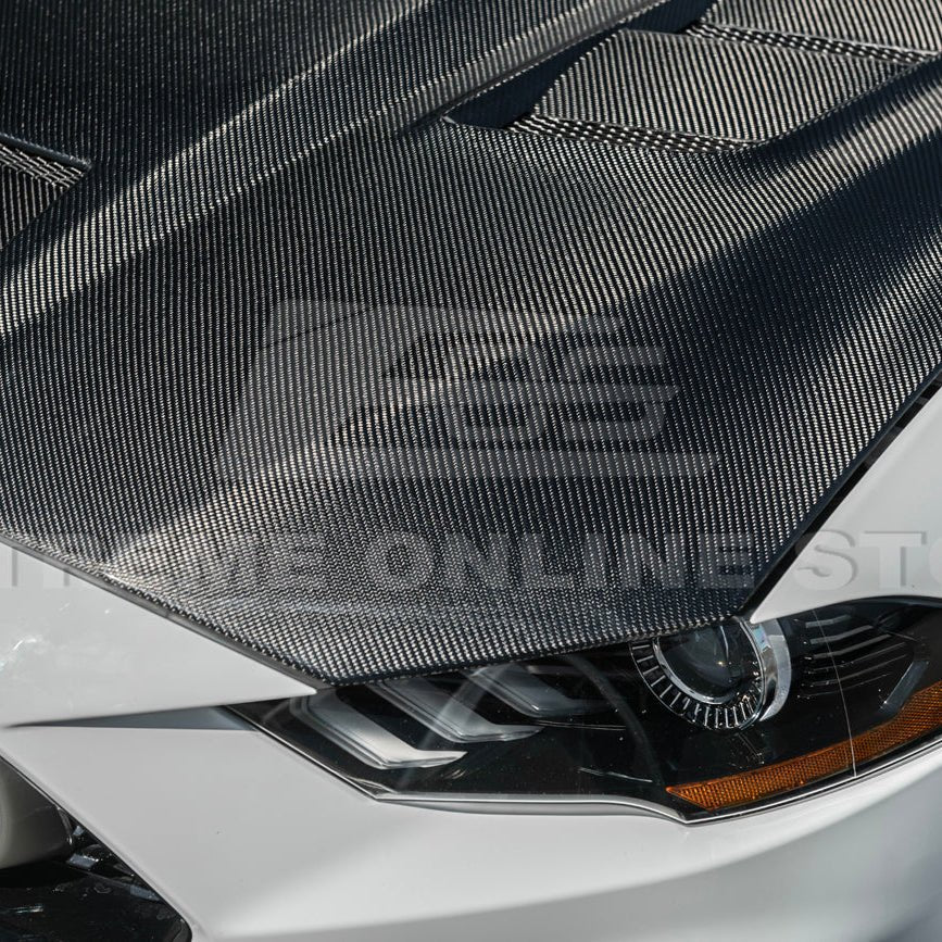 Ford Mustang Terminator Style Front Vented Bumper Hood 2018-2023