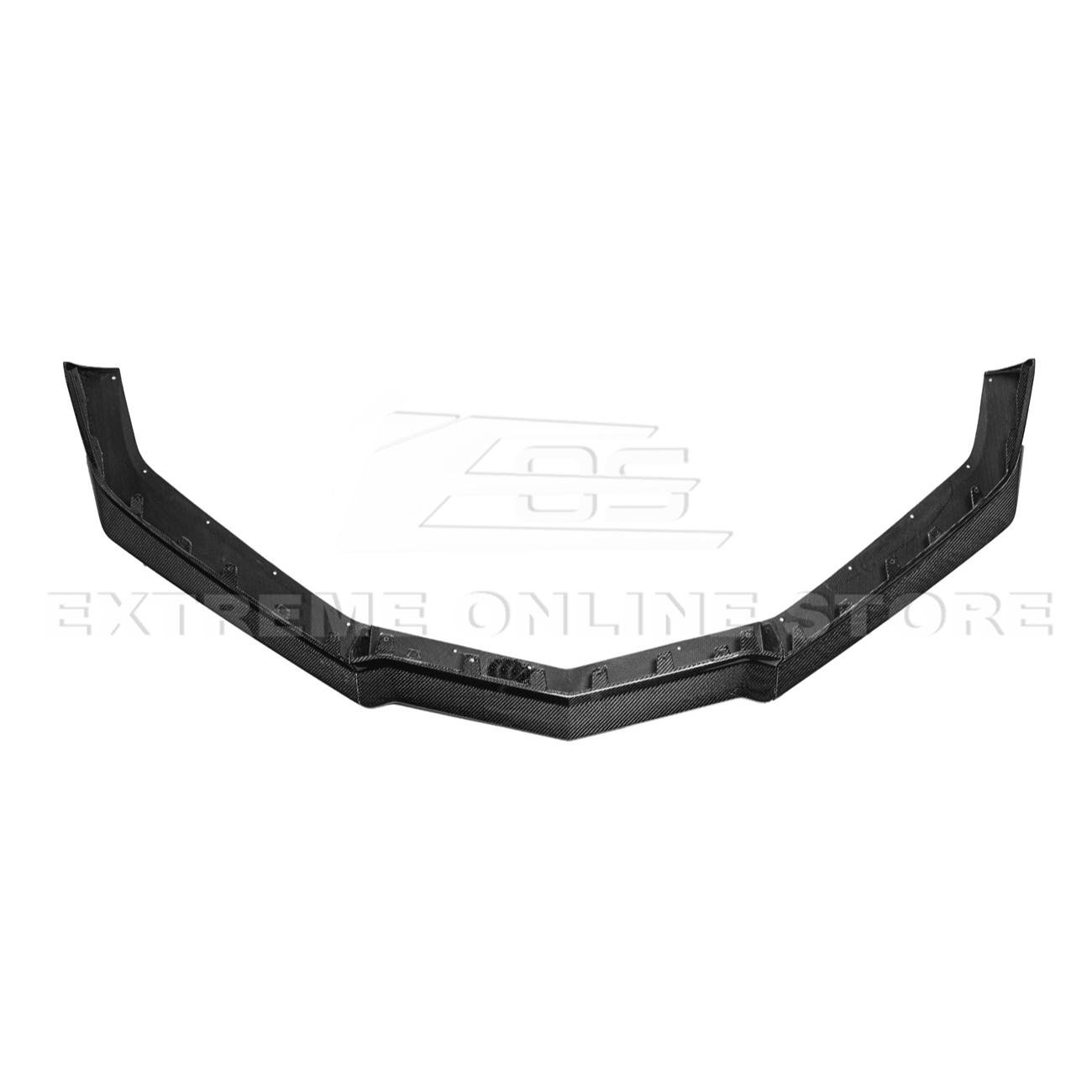 Chevrolet Corvette C8 Z06 Z07 Style Carbon Fiber Front Splitter and Canards Kit 2023-Up