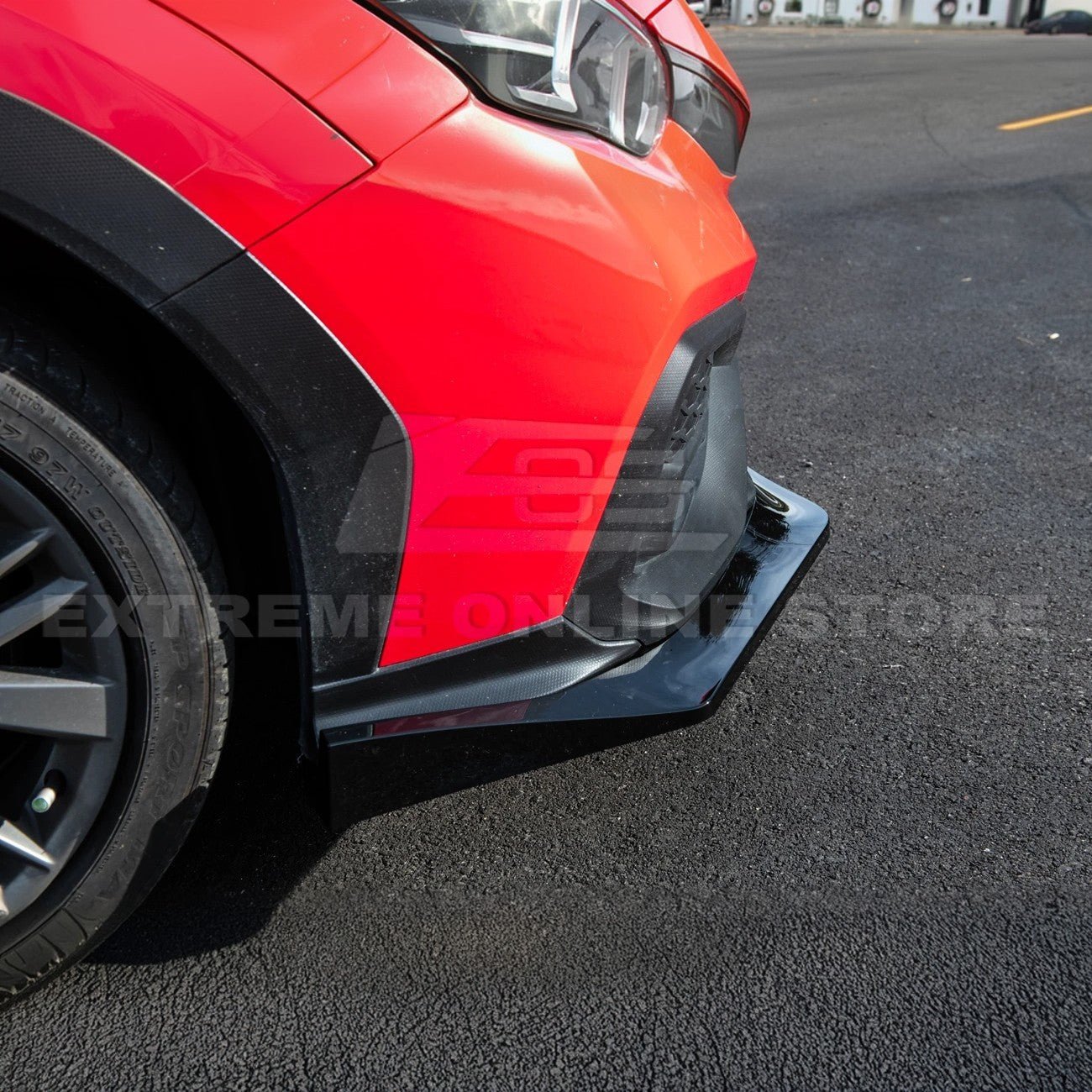 Subaru WRX VB JDM CS Style Matte Gloss Carbon Front Bumper Lip Splitter 2022-Up