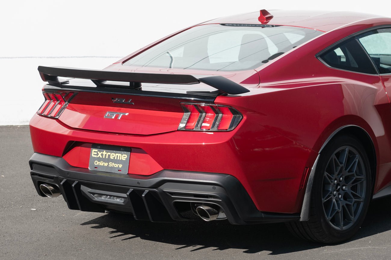 Ford Mustang S650 EOS Performance Style Matte Black Rear Bumper Diffuser 2024-Up