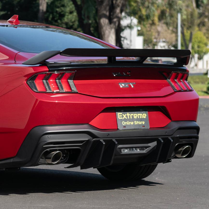 Ford Mustang S650 EOS Performance Style Matte Black Rear Bumper Diffuser 2024-Up