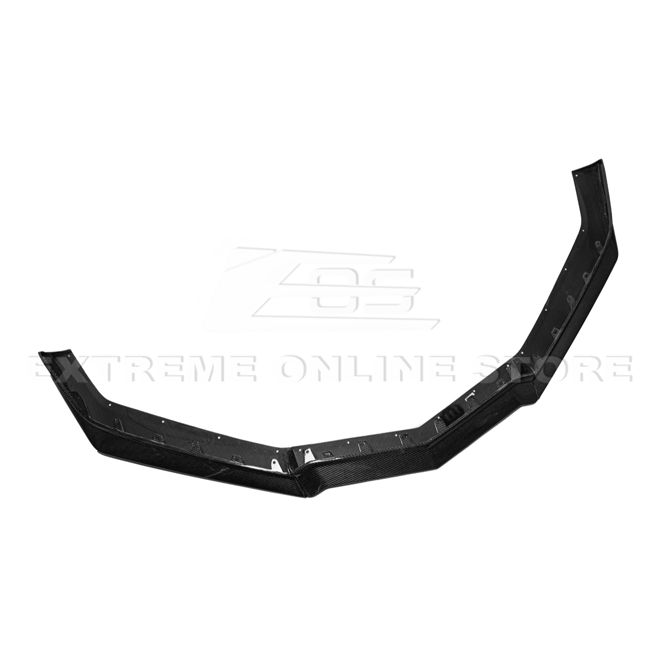Chevrolet Corvette C8 Z06 Z07 Style Carbon Fiber Front Splitter and Canards Kit 2023-Up