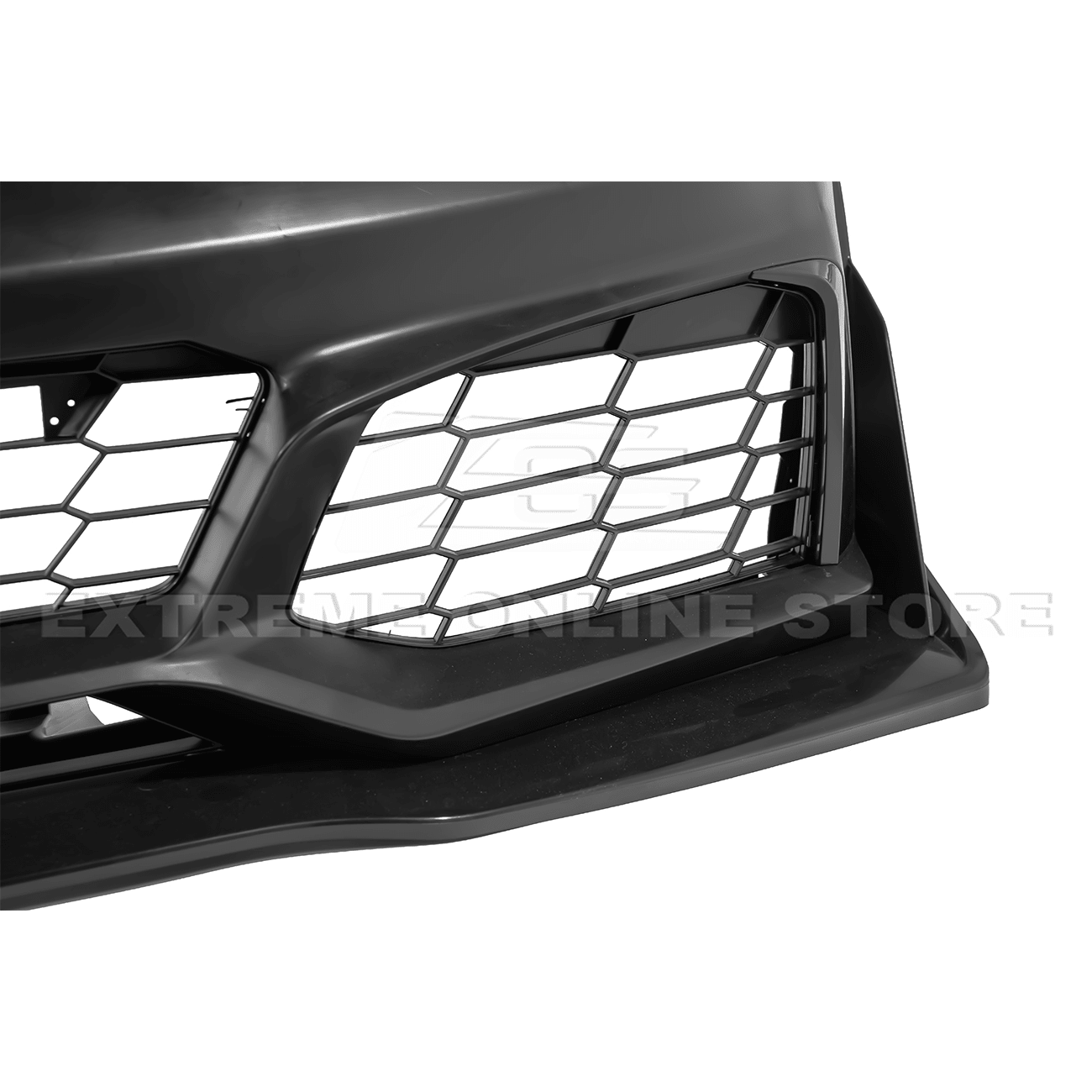 Corvette C6 Z06 C7 ZR1 Style Primed Front Bumper Replacement Cover 2005-2013