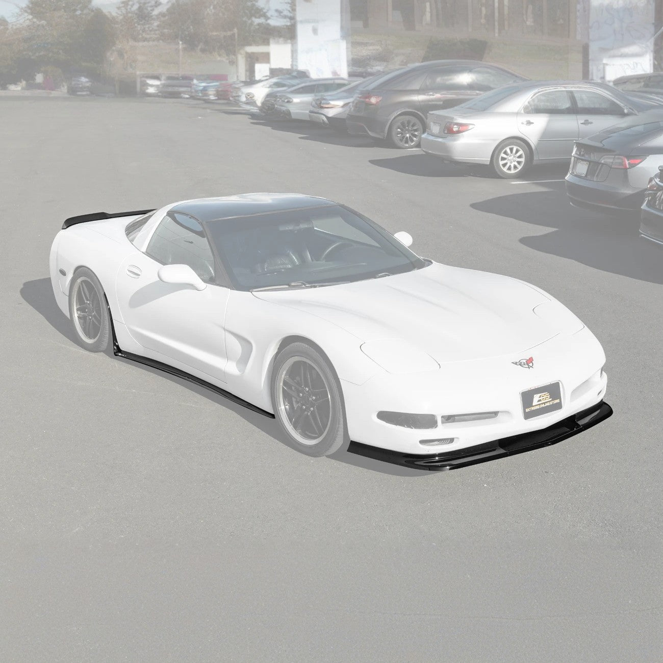 Chevrolet Corvette C5 ZR1 Style Gloss Black Front Lip Side Skirts Rear Spoiler Kit 1997-2004