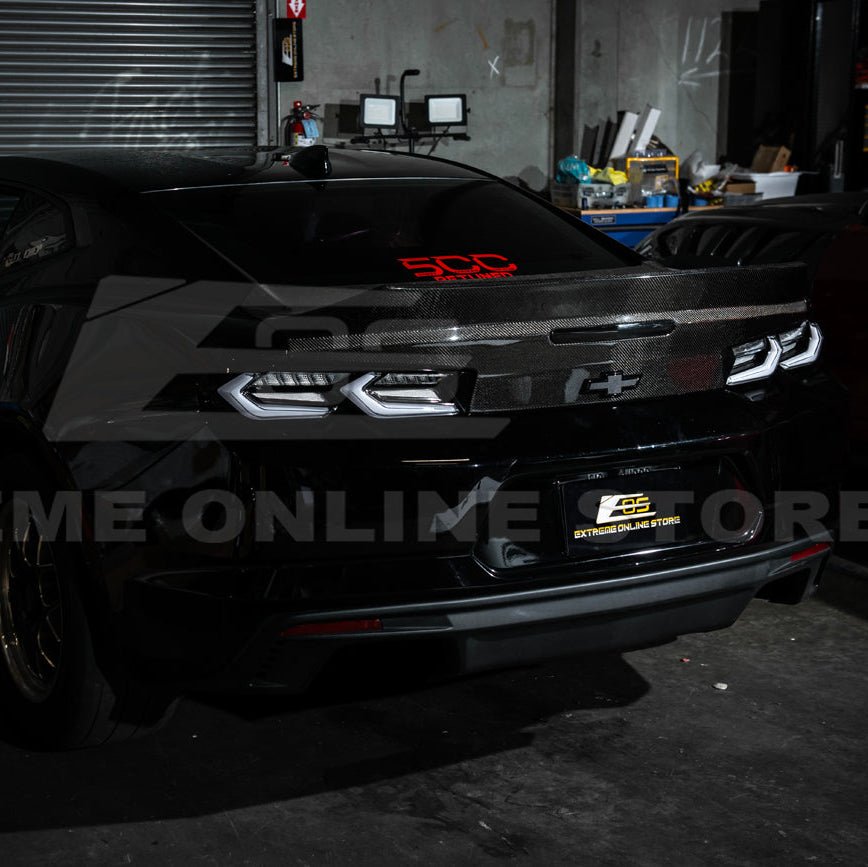Chevrolet Camaro C8 Style Sequential LED Rear Taillights Smoke Clear Red Lens 2019-Up