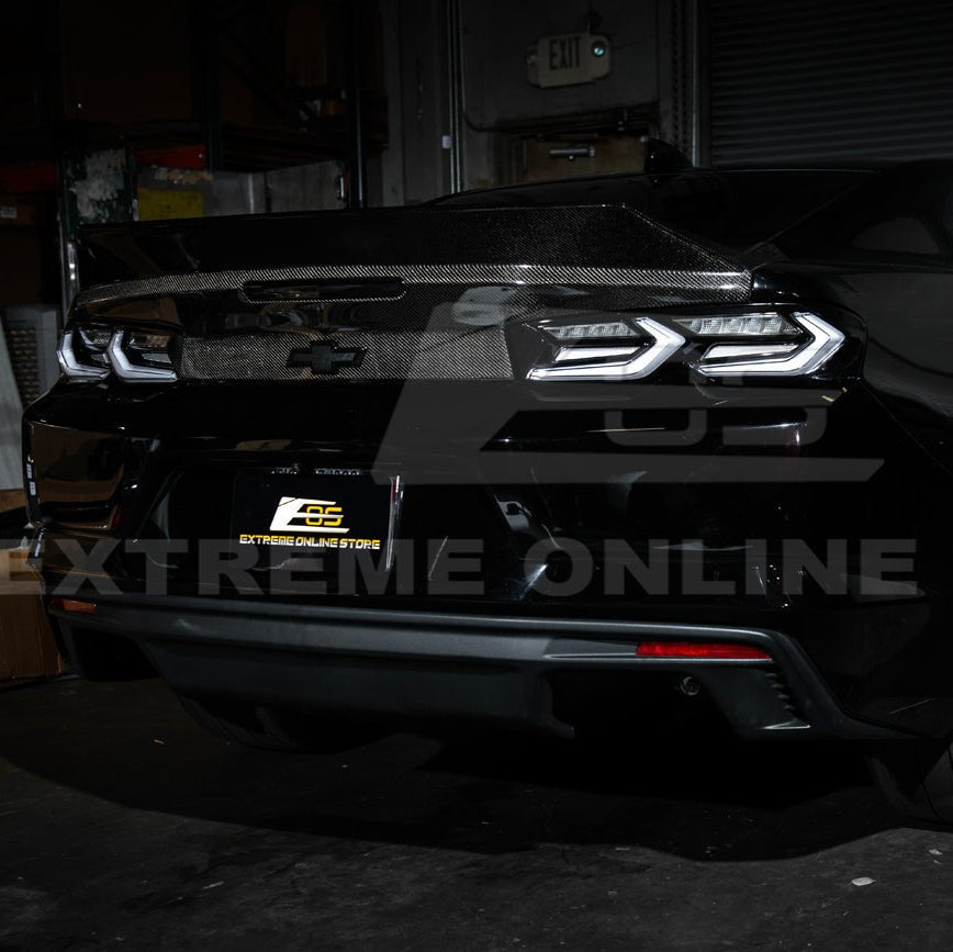 Chevrolet Camaro C8 Style Sequential LED Rear Taillights Smoke Clear Red Lens 2019-Up