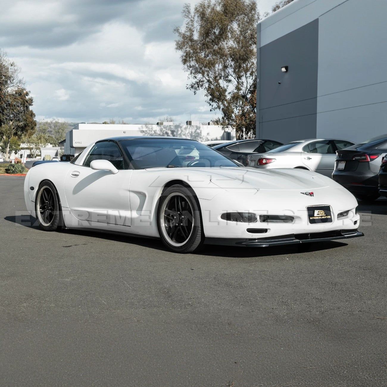 Chevrolet Corvette C5 ZR1 Style Gloss Black Front Lip Side Skirts Rear Spoiler Kit 1997-2004