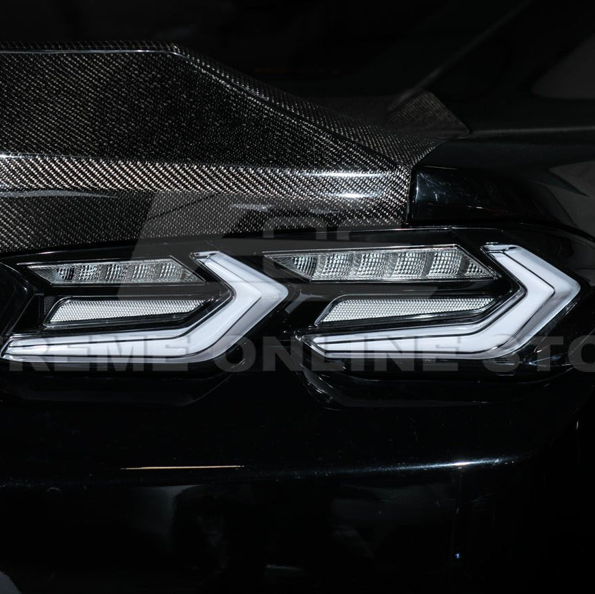 Chevrolet Camaro C8 Style Sequential LED Rear Taillights Smoke Clear Red Lens 2019-Up
