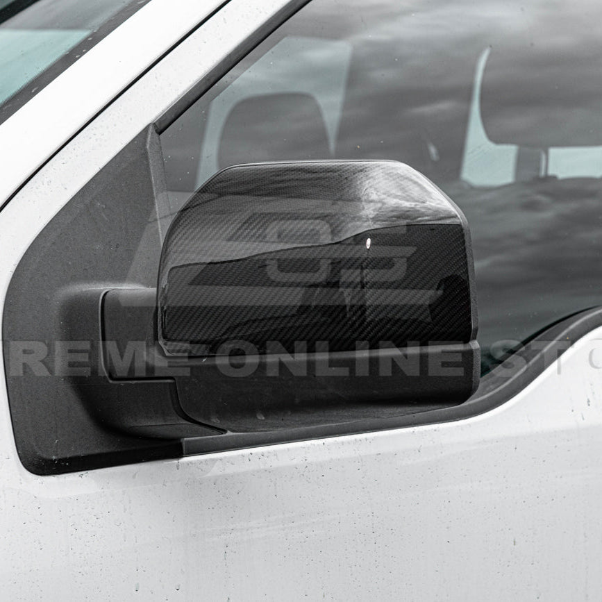Ford F-150 Factory Style Carbon Fiber Side Mirror Cap Covers 2015-2020