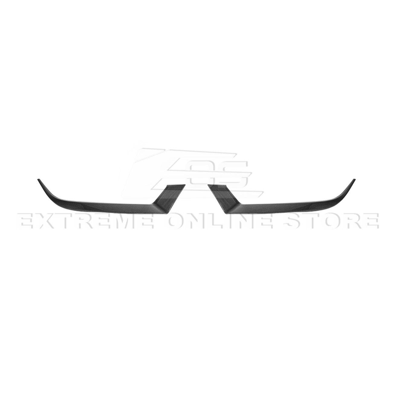 Ford Mustang S650 Factory Style Carbon Fiber Headlight Eyebrow Trim Cover Pair 2024-Up