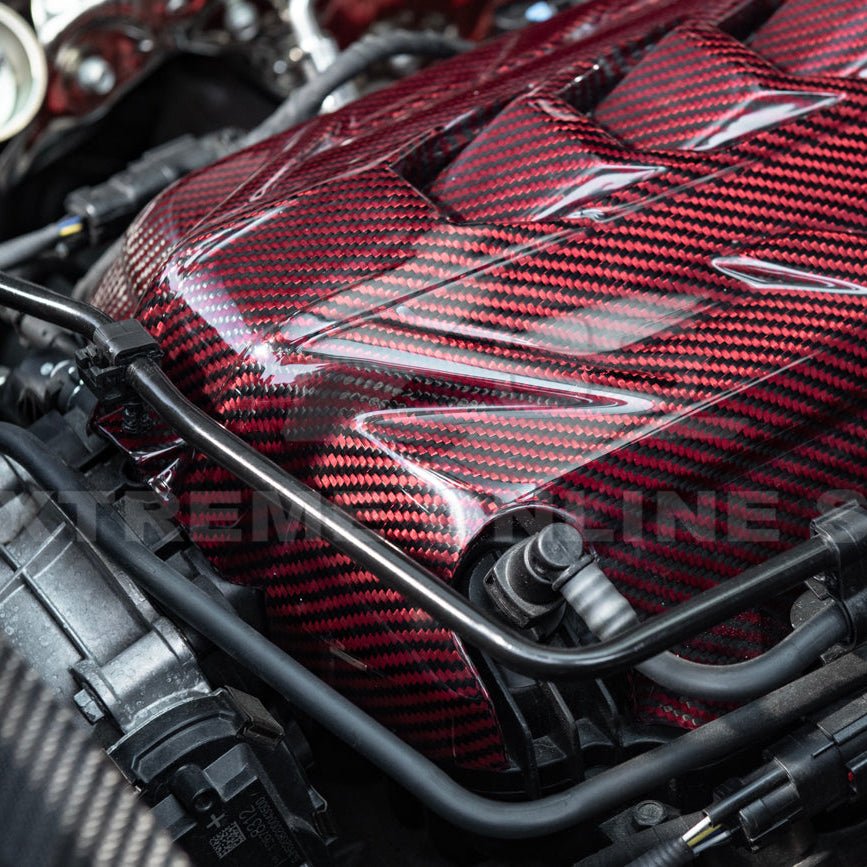 Chevrolet Corvette C8 LT2 Dry Carbon Fiber Rear Engine Cover 2020-Up