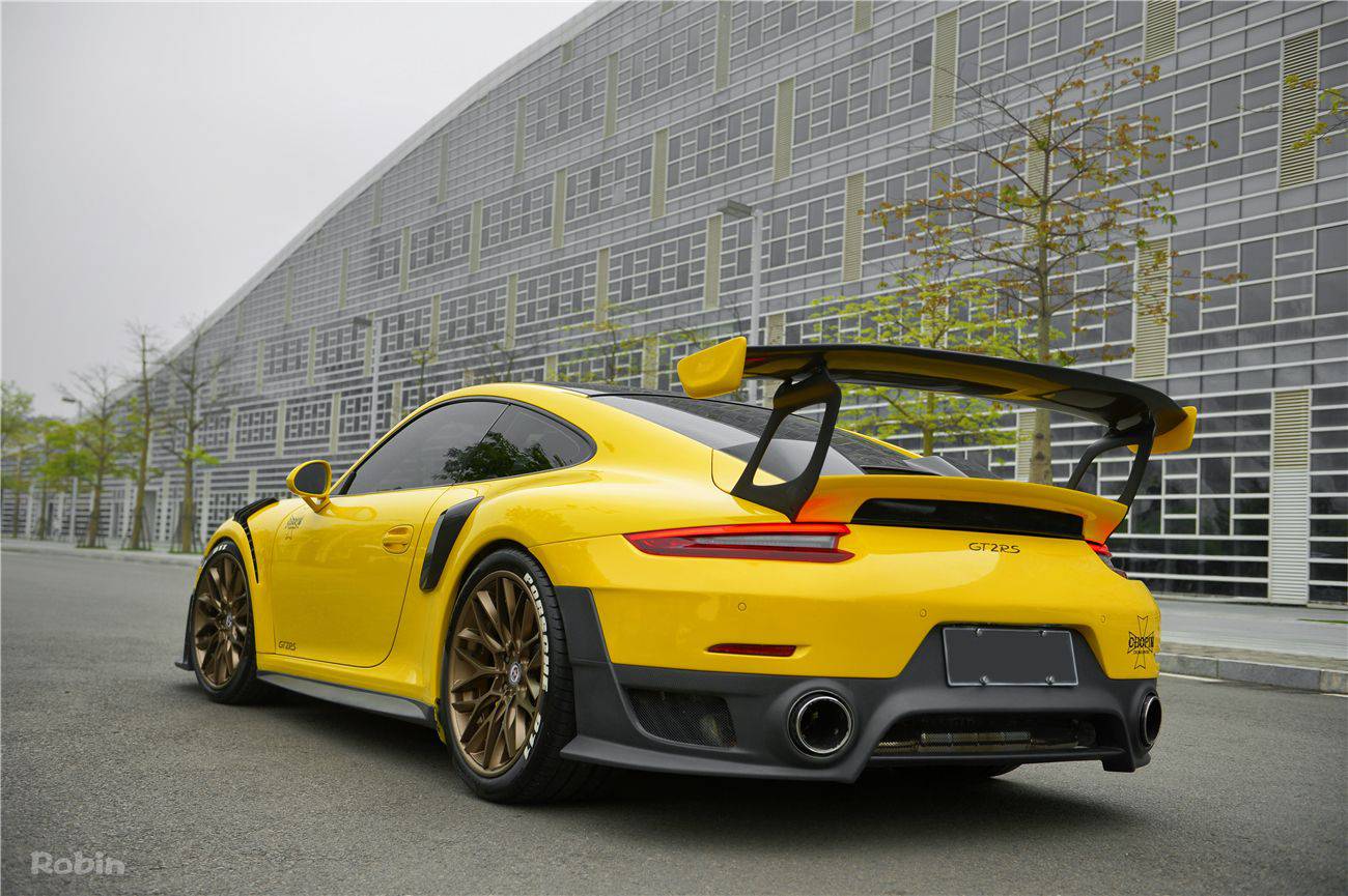 2012-2015 Porsche 911 991.1 Carrera S GT2RS Style Rear Bumper (Need Change 991.2 Tailight) - Carbonado