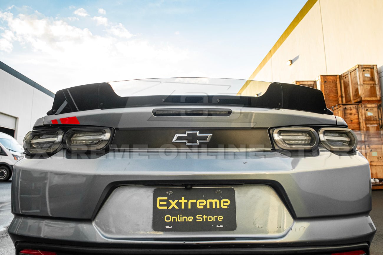 Chevrolet Camaro 6th Gen Blade Wing Wickerbill Extension Smoke Tinted Spoiler 2016-2024