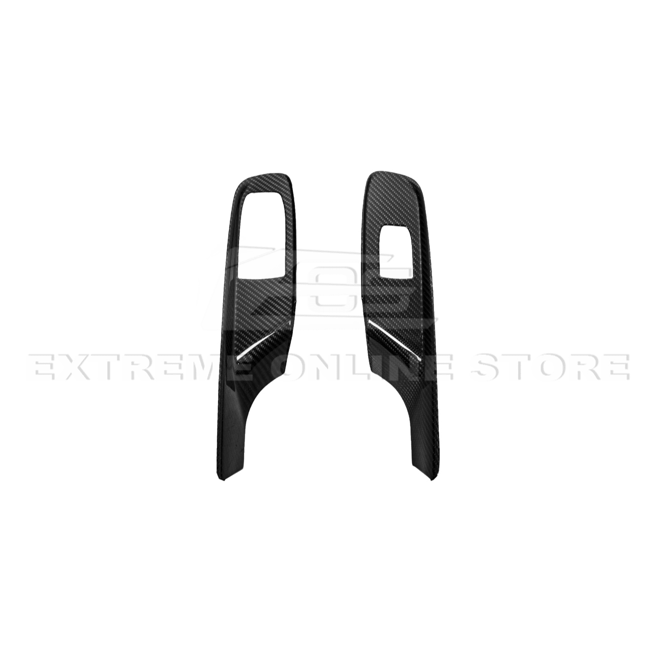 Chevrolet Corvette C8 Dry Carbon Fiber Door Window Control Panel Switch Cover Convertible 2020-Up