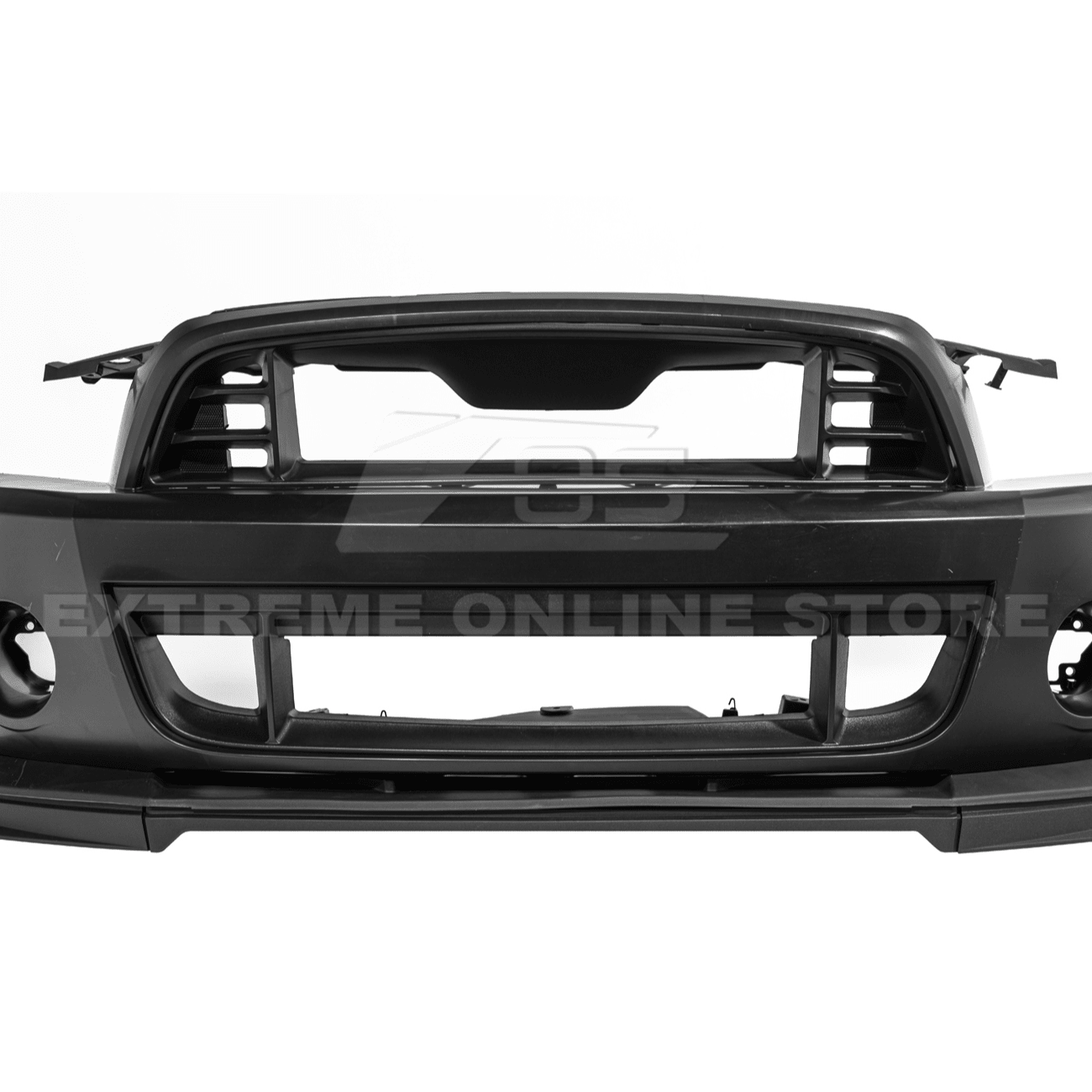 Ford Mustang S197 GT500 Style Primed Black Front Bumper Cover 2010-2014