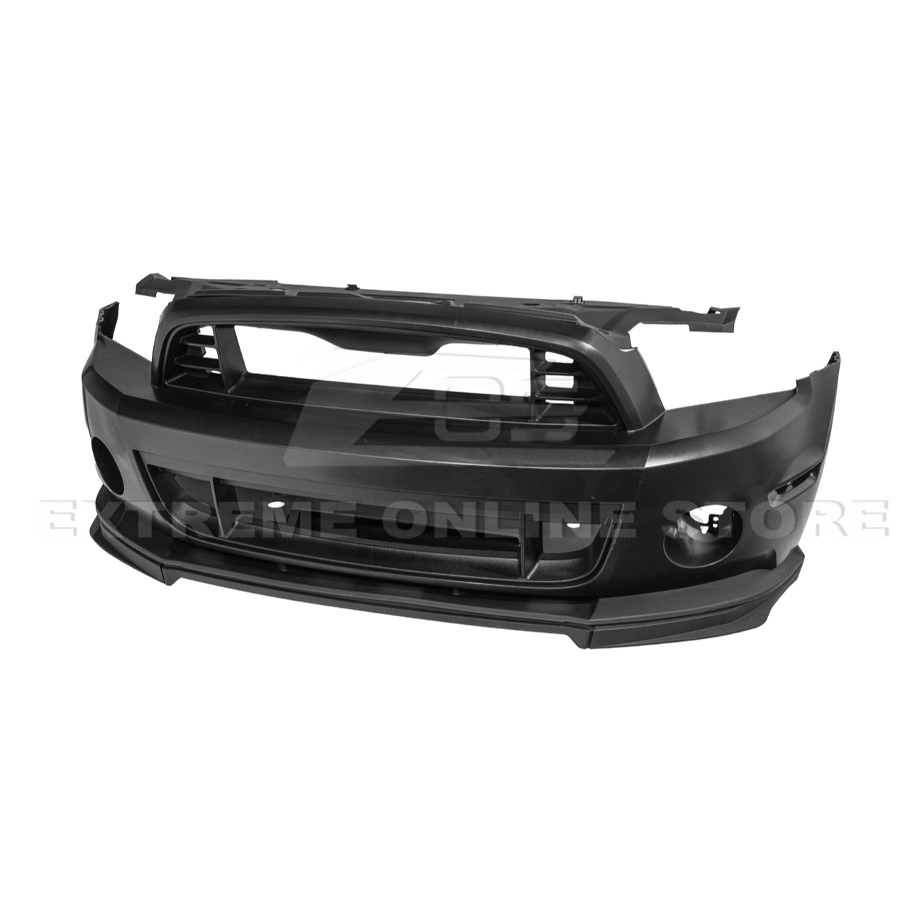 Ford Mustang S197 GT500 Style Primed Black Front Bumper Cover 2010-2014
