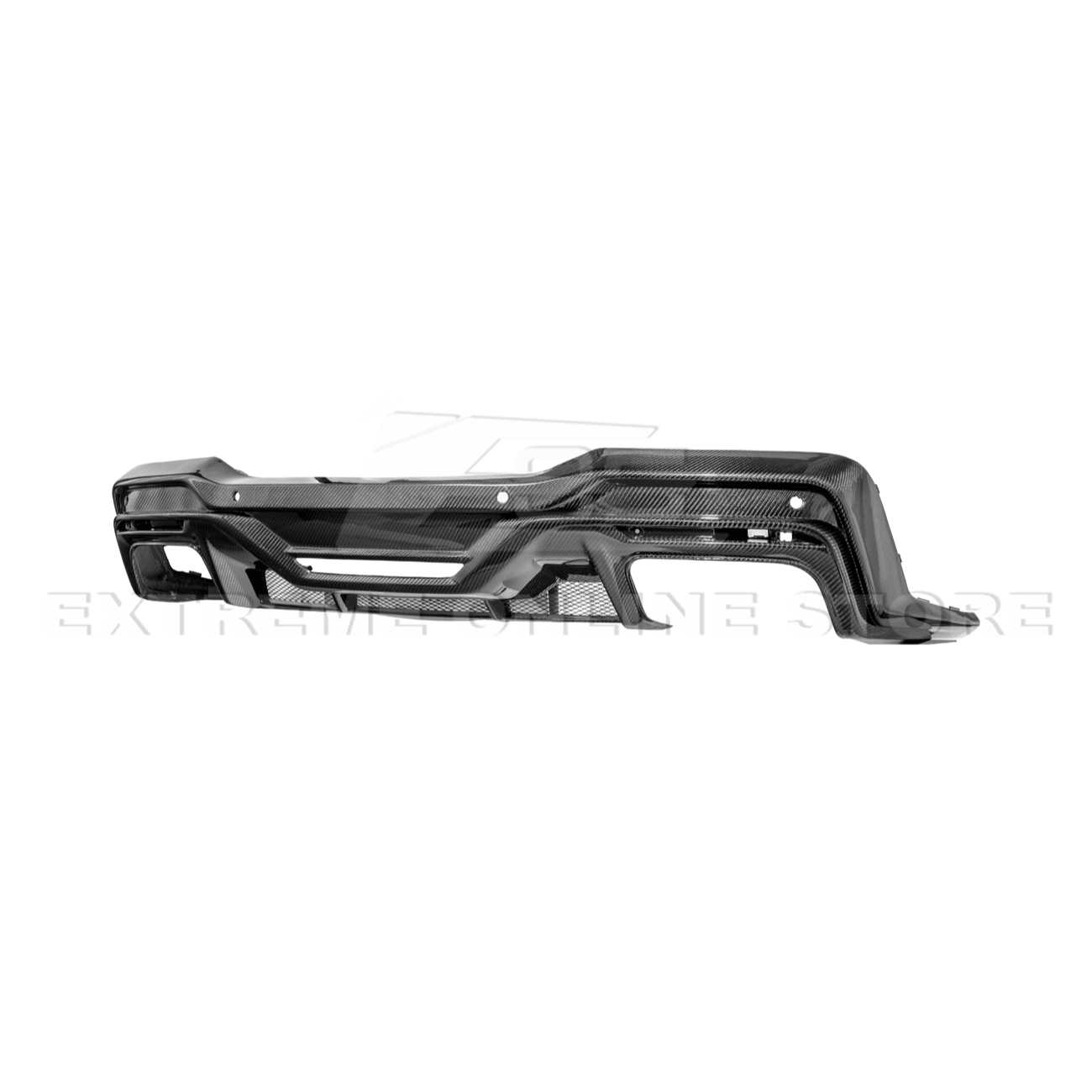Ford Mustang S650 Dark Horse Style Dry Carbon Fiber Rear Bumper Diffuser 2024-Up