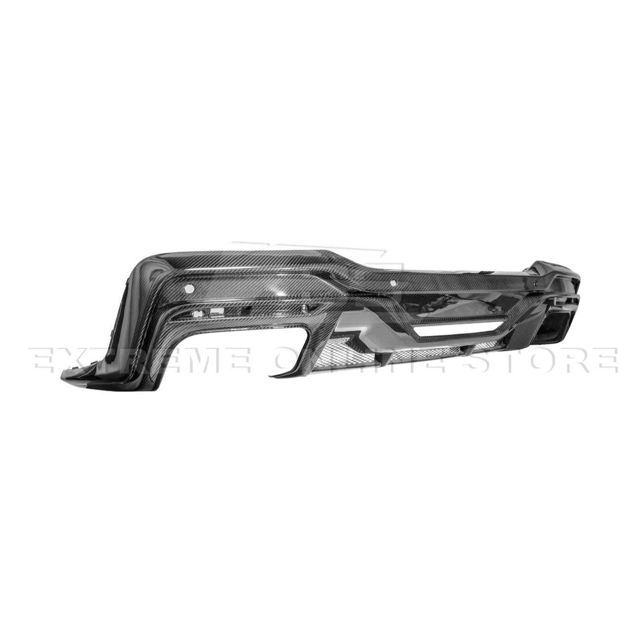 Ford Mustang S650 Dark Horse Style Dry Carbon Fiber Rear Bumper Diffuser 2024-Up