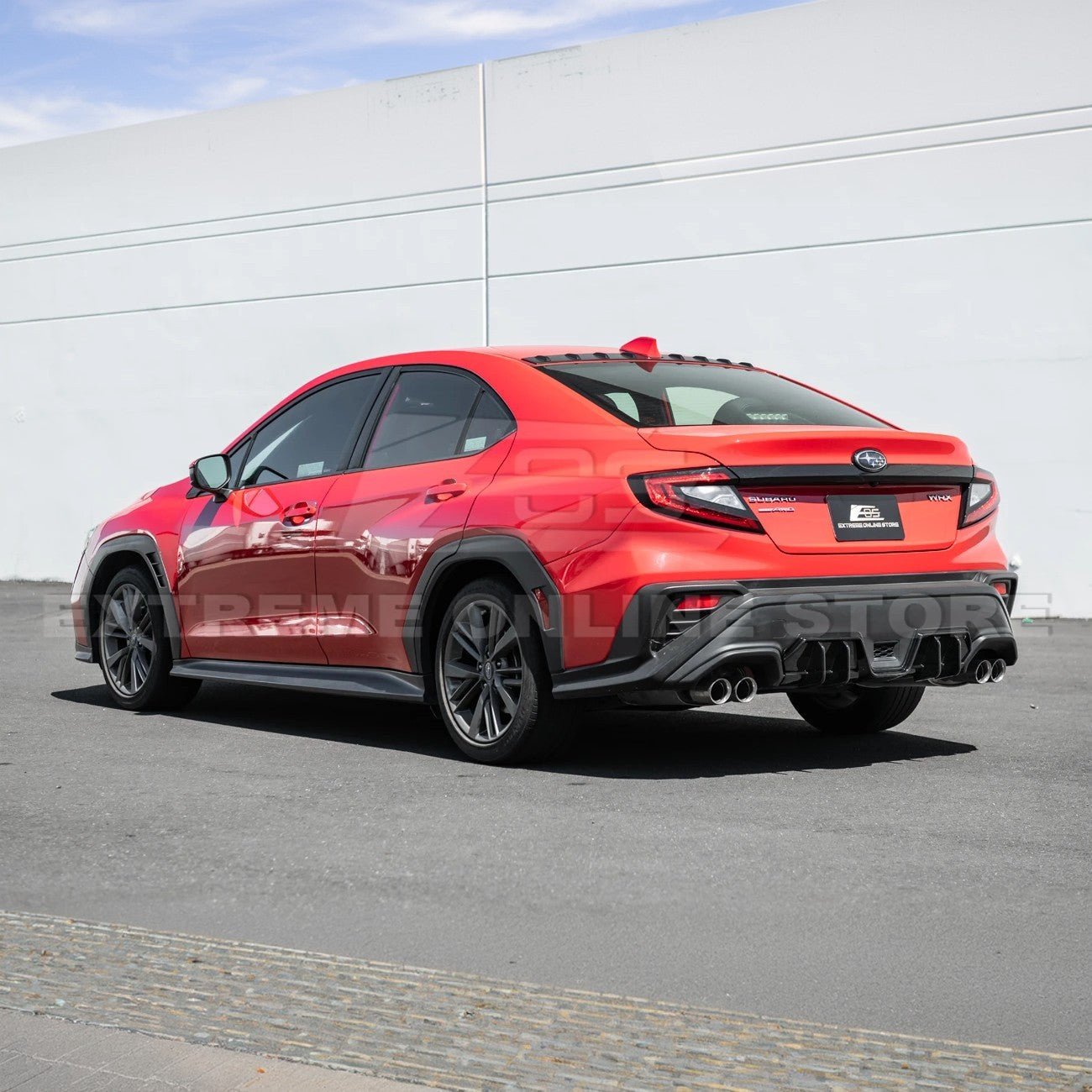 Subaru WRX VB JDM Performance Style Matte Gloss Black Rear Bumper Diffuser 2022-Present