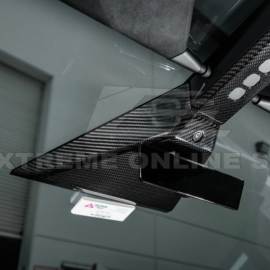 Tesla Cybertruck Factory Style Dry Carbon Fiber Rear View Mirror Upper Cover 2024-Up