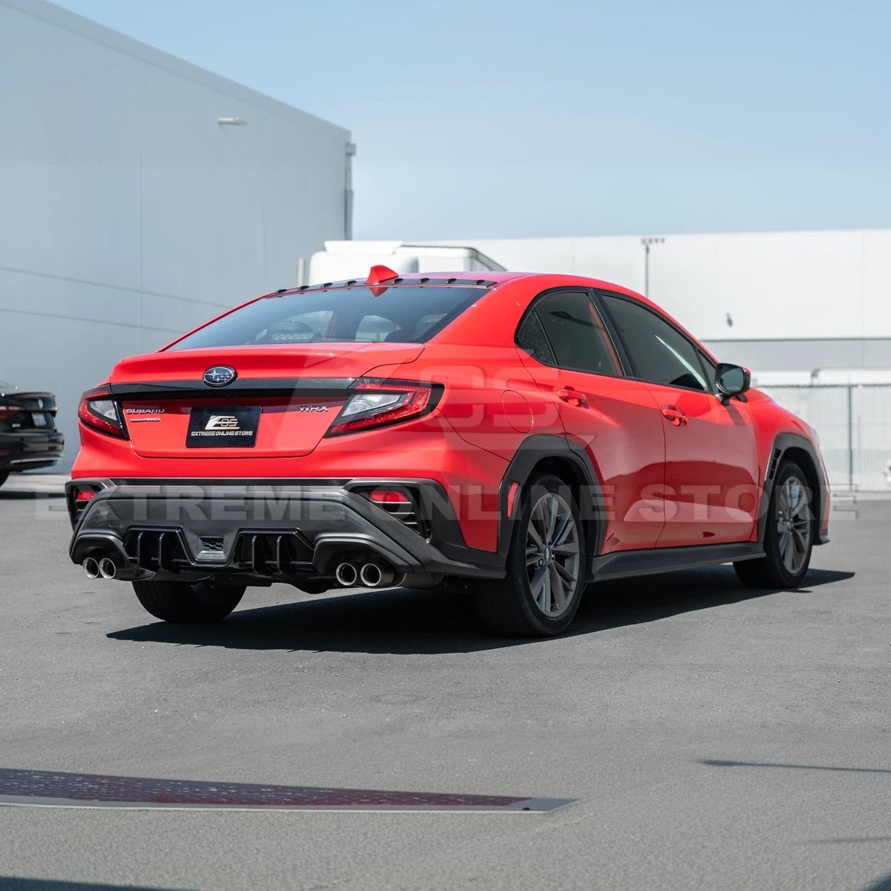 Subaru WRX VB JDM Performance Style Matte Gloss Black Rear Bumper Diffuser 2022-Present
