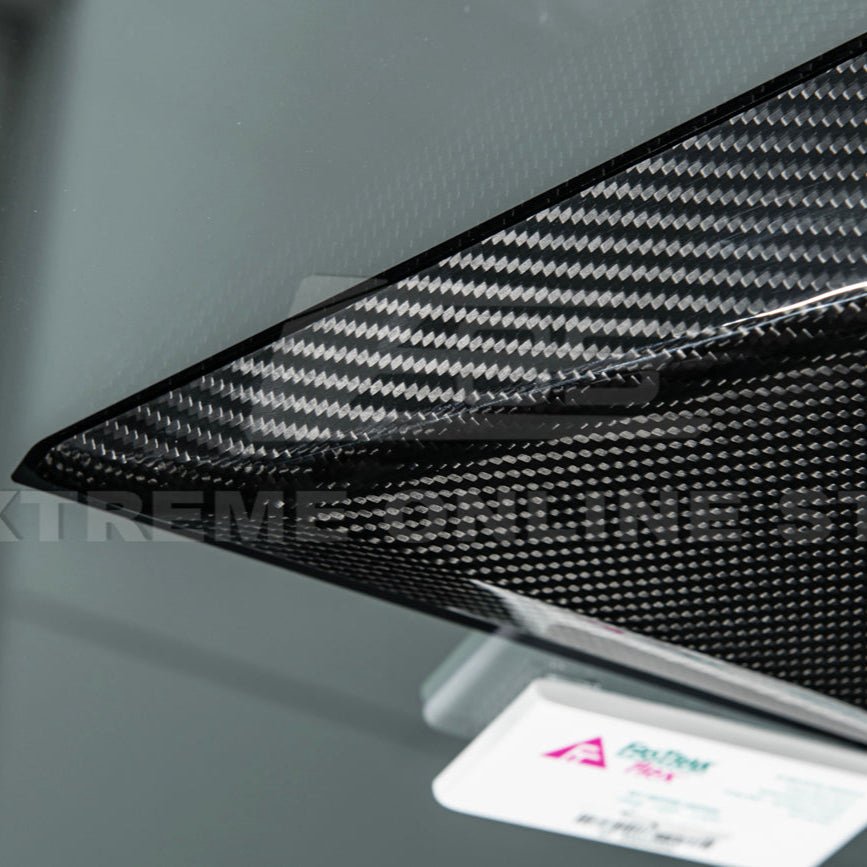 Tesla Cybertruck Factory Style Dry Carbon Fiber Rear View Mirror Upper Cover 2024-Up