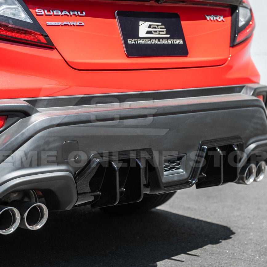 Subaru WRX VB JDM Performance Style Matte Gloss Black Rear Bumper Diffuser 2022-Present