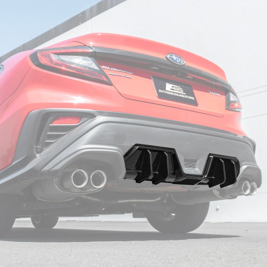 Subaru WRX VB JDM Performance Style Matte Gloss Black Rear Bumper Diffuser 2022-Present