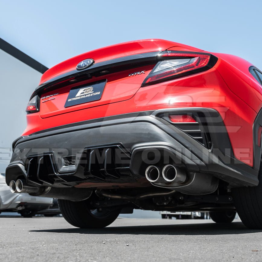 Subaru WRX VB JDM Performance Style Matte Gloss Black Rear Bumper Diffuser 2022-Present