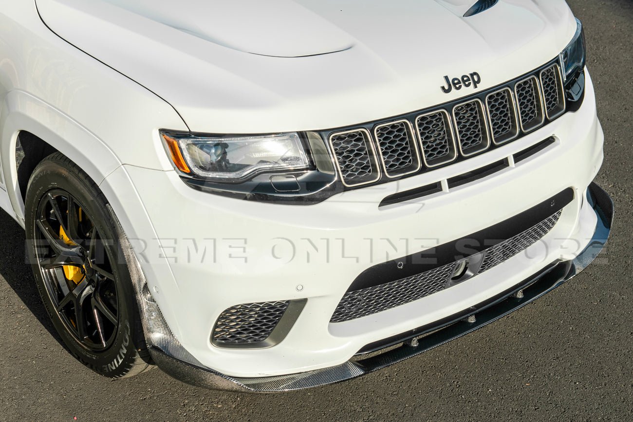 Jeep Grand Cherokee WK2 SRT Trackhawk Carbon Fiber Front Lip Splitter 2017-2021