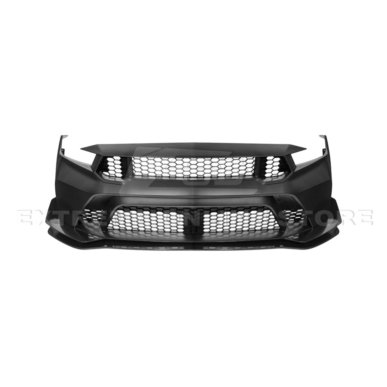 Mustang S650 GTD Style Primed Front Bumper Conversion Kit Grille Lip 2024-Up
