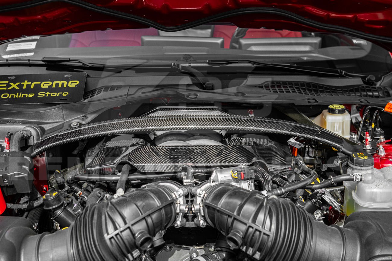 Ford Mustang S650 Dry Carbon Fiber Engine Strut Bar Brace 2024-Up