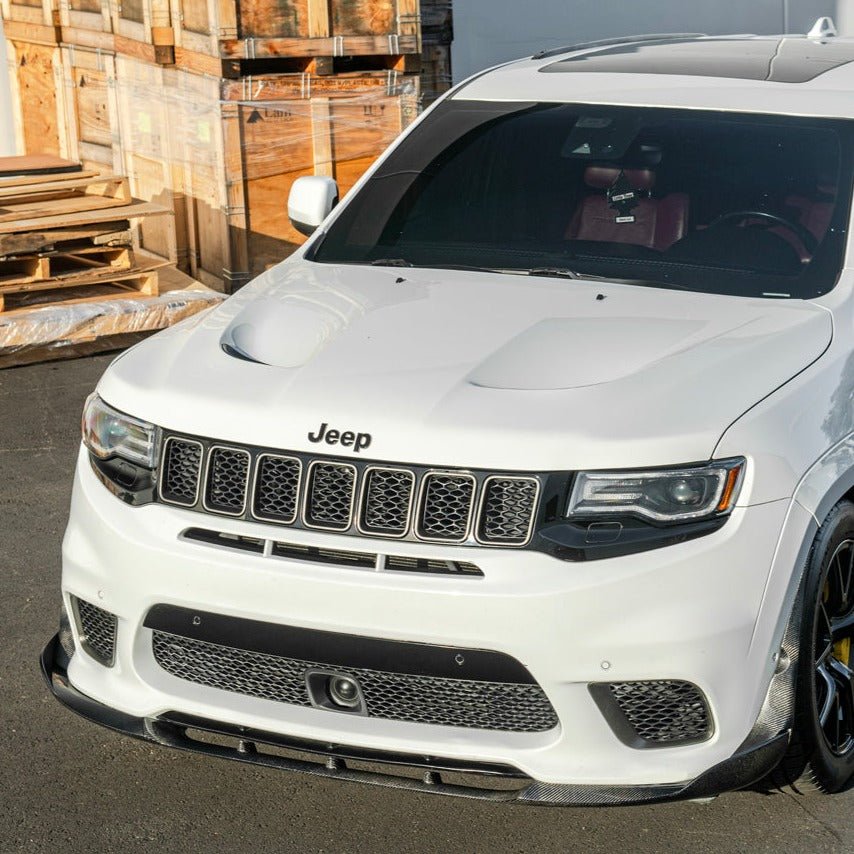 Jeep Grand Cherokee WK2 SRT Trackhawk Carbon Fiber Front Lip Splitter 2017-2021