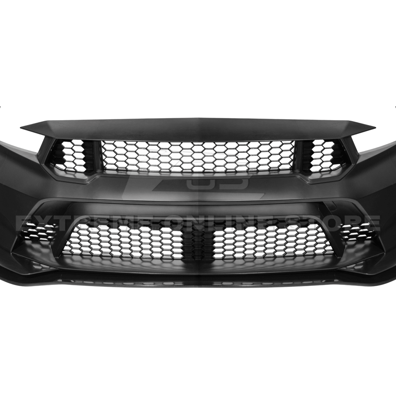 Mustang S650 GTD Style Primed Front Bumper Conversion Kit Grille Lip 2024-Up