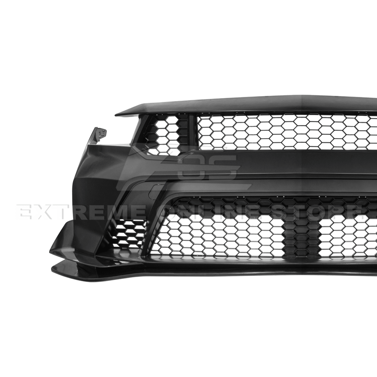 Mustang S650 GTD Style Primed Front Bumper Conversion Kit Grille Lip 2024-Up