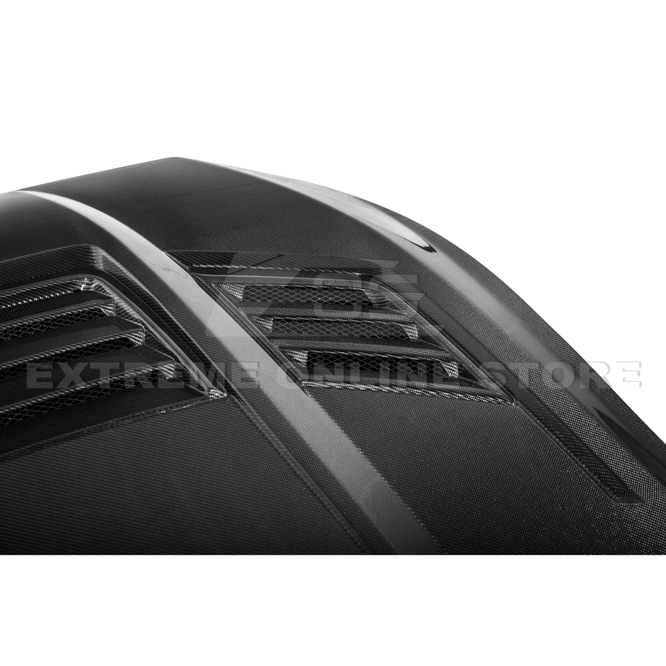 Ford Mustang S650 Super Snake Style Carbon Fiber Front Hood Vented Cover 2024-Up