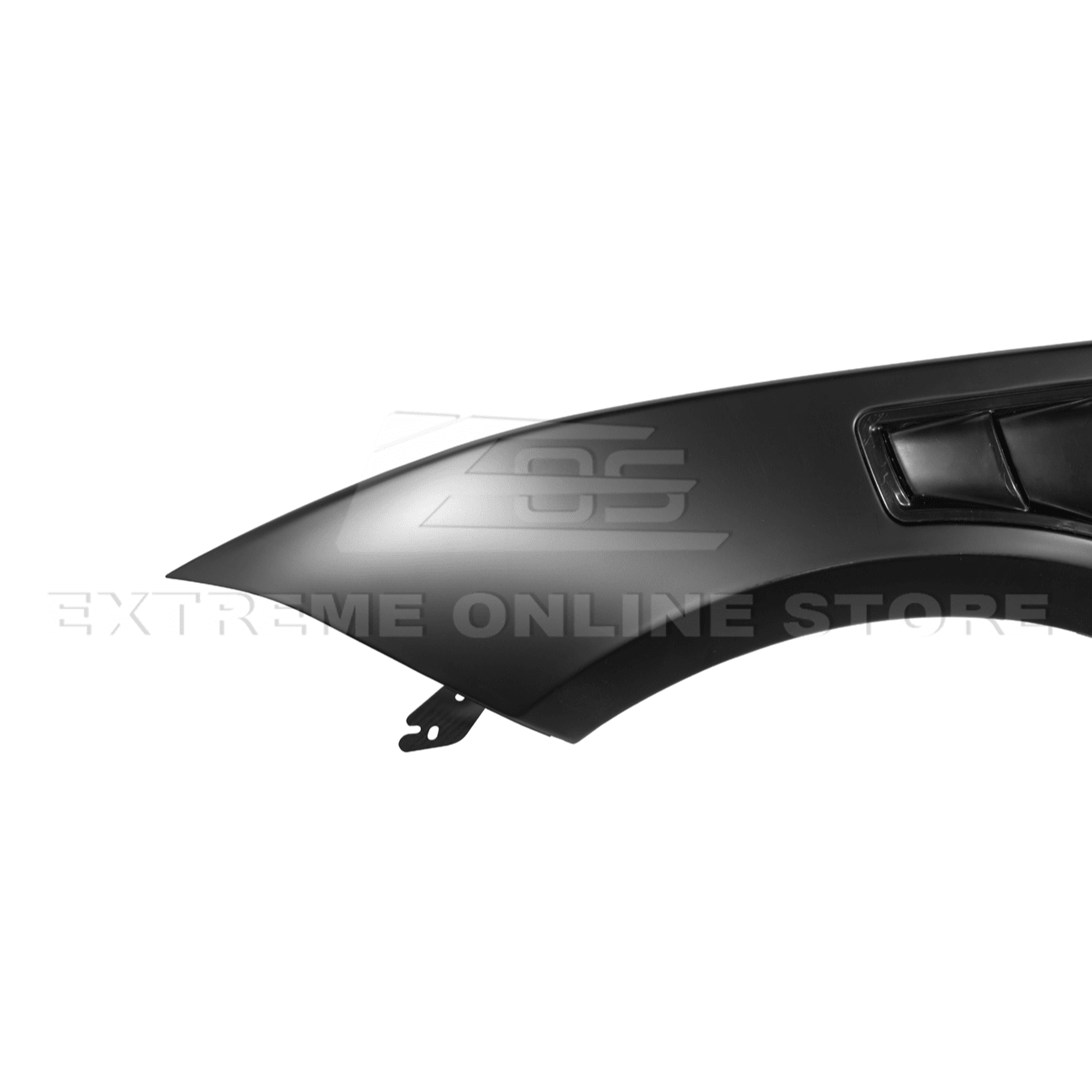 Mustang S550 GTD Style Primed Black Front Side Vented Fenders 2018-2023